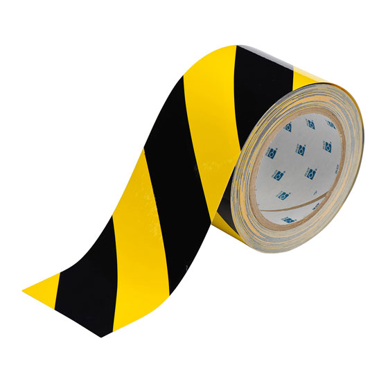Photolumisnescent Yellow Black Diagonal Tape