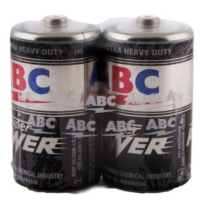 Battery Size D- ABC Black