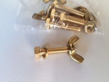 Buttefly Bolt & Nut, Brass, Size Diameter 14mm, Panjang 13cm
