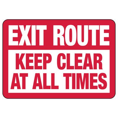 33 58 31 Emergency Route Keep Clear at All Times
