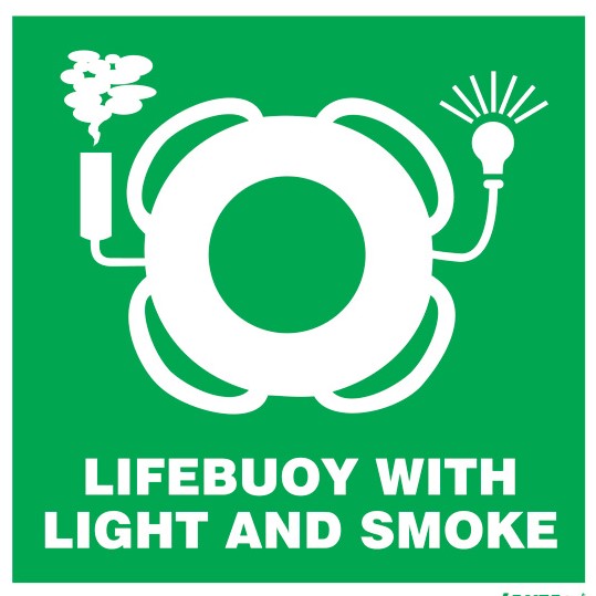 33 41 09 IMO Safety Symbols LSA & FFA Lifebuoy with Light and Smoke