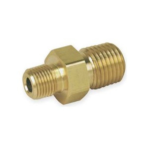 73 23 69 Reducer, Brass Hexagon 3/4" x 1/2"