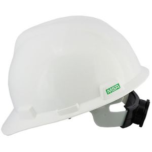 31 01 01 Slotted V-Gard Safety Helmets with Stand-On Suspension White