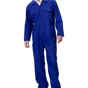 19 05 06 Boilersuit Cotton Button Type Blue Size M