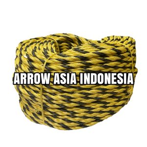 Tiger Rope 3 Strand, Black/Yellow, India, 6mm x 180meter