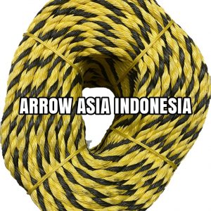 Tiger Rope 3 Strand, Black/Yellow, India, 12mm x 180meter